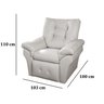 Poltrona Papai Master Luxo Branco Reclinável - 4
