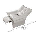 Ver imagem 5 de Poltrona Papai Master Luxo Branco Reclinável