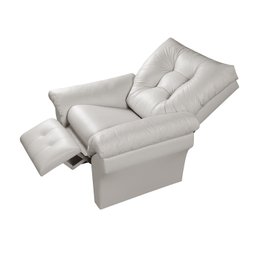 Poltrona Papai Master Luxo Branco Reclinável - 1