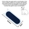 Arranhador Gato Piso Parede Modelo Frajola Grande - Branco - Azul - 2