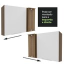 Ver imagem 7 de Armário Aéreo de Canto Madesa Stella 1 Porta Rustic/Branco