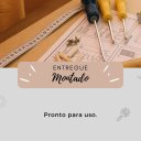 Ver imagem 4 de Prateleira de Mdf  Branca com detalhe em Pinus - Dulce 30 Cm