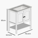 Ver imagem 3 de Gabinete para Banheiro 2 Portas Hudson