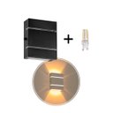 Ver imagem 2 de Arandela Slim Alumínio 2 Frisos + LED G9 St2527