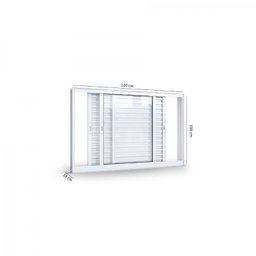 Janela de Alumínio Veneziana de Correr100x120cm 3 Folhas Lucasa Alumínios - 4 Janela de Alumínio Veneziana de Correr100x120cm 3 Folhas Lucasa Alumínios - 4