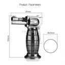Ver imagem 3 de Isqueiro Tocha Flamejante Maçarico Portátil Culinário Automático À Gás Acendedor Flambador