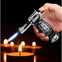 Ver imagem 2 de Isqueiro Tocha Flamejante Maçarico Portátil Culinário Automático À Gás Acendedor Flambador