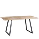 Ver imagem 1 de Mesa Sala de Jantar 190cm Grafite Madeira Maciça Driftwood