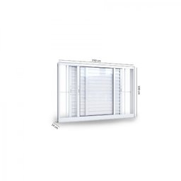 Janela de Alumínio Veneziana 100x150cm 3 Folhas com Grade Lucasa Alumínios  - 4