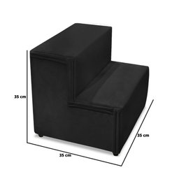 Maca Estética Salão Beleza Clínica Veludo Escada Taís Preto - 6