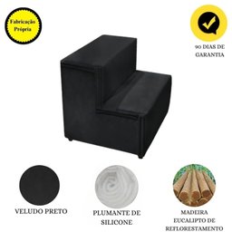 Maca Estética Salão Beleza Clínica Veludo Escada Taís Preto - 8