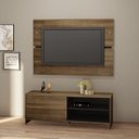 Ver imagem 1 de Rack com Painel para TV até 58 Polegadas 1 Porta 2 Nichos 130cm Berlim 