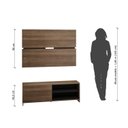 Ver imagem 3 de Rack com Painel para TV até 58 Polegadas 1 Porta 2 Nichos 130cm Berlim 