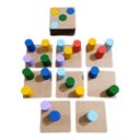 Ver imagem 4 de Torre Inteligente Educativos Pedagógicos Brinquedos em Madeira Jogos Divertidos Socialização Diversã