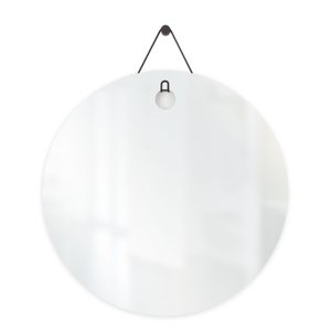 Espelho Decorativo Aramado Wire Polygon Preto 50cm Redondo 50 cm