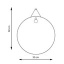 Ver imagem 3 de Espelho Decorativo Aramado Wire Polygon Preto 50cm Redondo 50 cm