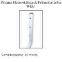 Ver imagem 6 de Quatro Suportes Gancho Organização Externa de Parede Cadeira Escada Bike Aço Resistente Branco