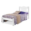Ver imagem 1 de Cama Solteiro Vila Boreal com Cabeceira MDF Branco Casah