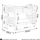 Ver imagem 7 de Beliche Solteiro Juvenil com Escada Fixa Bliss P05 Mel Acetinado - Mpozenato