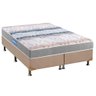 Cama Box King: Colchão Espuma D45 Probel Guarda Costas + Base CRC Suede Clean(193x203) - 1