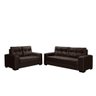 Sofá 2 E 3 Lugares Suede Marrom Florença Leppos Estofados - 2
