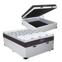Ver imagem 1 de Cama Box Bau Casal + Colchao New York (138x188x61) - Gazin