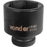 Soquete Sextavado de Impacto Enc 1" 60mm Aço Cromo Vonder - 4