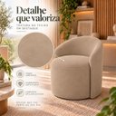 Ver imagem 2 de Poltrona Decorativa Yara Suede Sala Estar Quarto Recepção Confortável