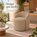 Ver imagem 3 de Poltrona Decorativa Yara Suede Sala Estar Quarto Recepção Confortável