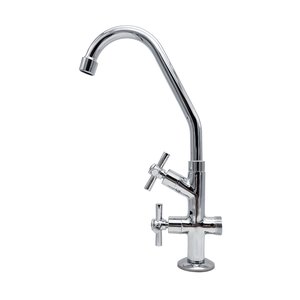 Torneira Tanque Maquina Mesa Bancada Duas Saídas Mangueira Cromada