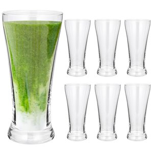Jogo 6 Copos Água Cristal Titânio Longo Bohemia Xtra 300ml