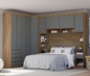 Ver imagem 3 de Guarda Roupa Dormitório Modulado Veneza Casal 1,38 m Canto Luciane M04:Cinza Supremo