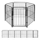Ver imagem 1 de Cercado para Pet 5 Módulos + Portão 83cm Utilyse Preto Chiqueirinho Cães Gatos Coelhos