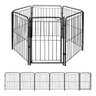 Cercado para Pet 5 Módulos + Portão 83cm Utilyse Preto Chiqueirinho Cães Gatos Coelhos - 1