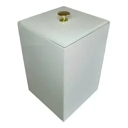 Lixeira Premium 3,5 Litros Esconde Sacola Lavabo , Banheiro - 4