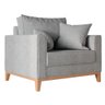 Poltrona Ely Linho Premium Cinza - 3
