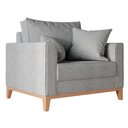 Ver imagem 3 de Poltrona Ely Linho Premium Cinza