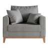 Poltrona Ely Linho Premium Cinza - 2
