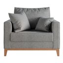 Ver imagem 2 de Poltrona Ely Linho Premium Cinza