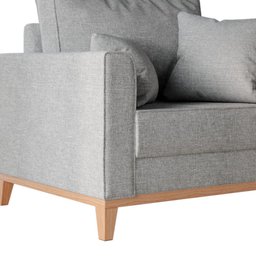 Poltrona Ely Linho Premium Cinza - 4
