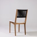 Ver imagem 2 de Kit 2 Cadeiras Sala de Jantar 55 x 45 x 90cm Tune Preto/Verniz Mel/Corda