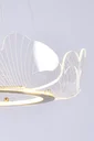 Ver imagem 3 de Pendente 50cm e Cabo 3mt Metal Branco com Acrílico Cristal Led Integrado 3000k Bivolt Tupiara