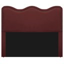 Ver imagem 6 de Cabeceira Casal Bari P02 140 cm Para Cama Box Suede Bordô