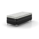Ver imagem 1 de Cama Box Solteiro D33 0,88x1,88x53cm Amarílis Montreal Branco/Preto