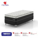Ver imagem 7 de Cama Box Solteiro D33 0,88x1,88x53cm Amarílis Montreal Branco/Preto