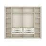 Guarda Roupa Casal 276cm com 6 Portas de Abrir 100% Mdf Cor:luna - 4