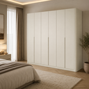 Ver imagem 1 de Guarda Roupa Casal 276cm com 6 Portas de Abrir 100% MDF Cor:Luna