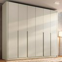 Ver imagem 5 de Guarda Roupa Casal 276cm com 6 Portas de Abrir 100% Mdf Cor:luna