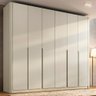 Guarda Roupa Casal 276cm com 6 Portas de Abrir 100% Mdf Cor:luna - 5