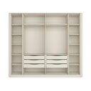 Ver imagem 5 de Guarda Roupa Casal 276cm com 6 Portas de Abrir 100% MDF Cor:Luna